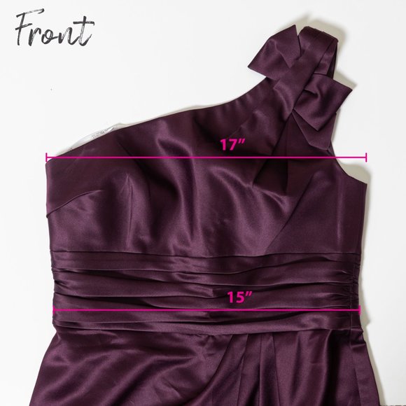 David’s Bridal - Dress NWT - Plum Size 10 - Picture 3 of 12